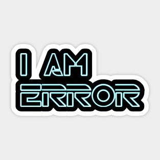 Neon Error Sticker